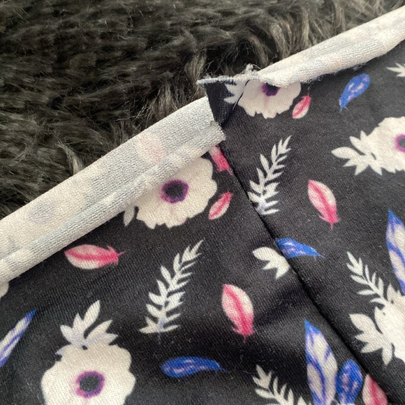 Black and white floral print waist wrap - Picture 8 of 17